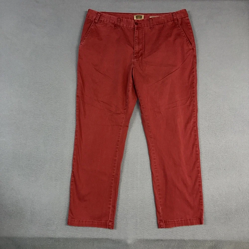 Foundry Supply Co Pants Mens 44 (Fits 42) Red Straight Comfort Stretch Cotton